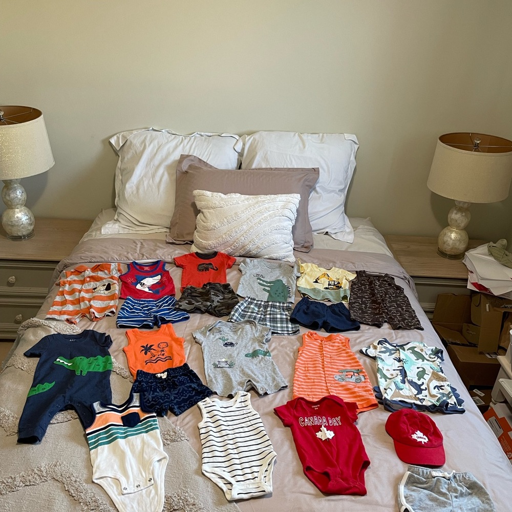*SOLD*Carters Baby Boy Summer Lot-0-3 & 3 Months